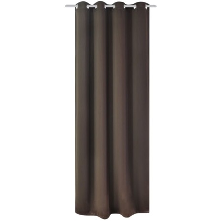 vidaXL Verdunkelungsvorhang mit Metallösen 270 x 245 cm Braun