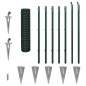 vidaXL Eurozaun Stahl 10 x 1,2 m Grün vidaXL Eurozaun Stahl 10 x 1,2 m Grün