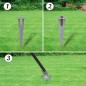 vidaXL Eurozaun Stahl 10 x 0,8 m Grau vidaXL Eurozaun Stahl 10 x 0,8 m Grau