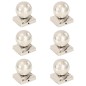 vidaXL Pfostenkappen 6 Stk. Kugelform Edelstahl 81 x 81 mm vidaXL Pfostenkappen 6 Stk. Kugelform Edelstahl 81 x 81 mm