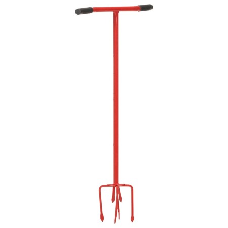 vidaXL Gartenkralle Rot Stahl