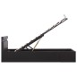 vidaXL Bett mit Bettkasten Hydraulisch LED Kunstleder 100x200 cm vidaXL Bett mit Bettkasten Hydraulisch LED Kunstleder 100x200 cm