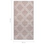 vidaXL Outdoor-Teppich Braun 80x150 cm PP vidaXL Outdoor-Teppich Braun 80x150 cm PP