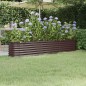 vidaXL Hochbeet Pulverbeschichteter Stahl 224x40x36 cm Braun vidaXL Hochbeet Pulverbeschichteter Stahl 224x40x36 cm Braun