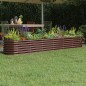 vidaXL Hochbeet Pulverbeschichteter Stahl 260x40x36 cm Braun vidaXL Hochbeet Pulverbeschichteter Stahl 260x40x36 cm Braun