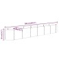 vidaXL Hochbeet Pulverbeschichteter Stahl 260x40x36 cm Braun vidaXL Hochbeet Pulverbeschichteter Stahl 260x40x36 cm Braun