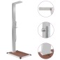 vidaXL Gartendusche mit Bodenelement WPC Edelstahl vidaXL Gartendusche mit Bodenelement WPC Edelstahl