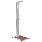 vidaXL Gartendusche mit Bodenelement WPC Edelstahl vidaXL Gartendusche mit Bodenelement WPC Edelstahl