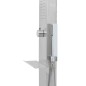 vidaXL Gartendusche mit Bodenelement WPC Edelstahl vidaXL Gartendusche mit Bodenelement WPC Edelstahl