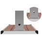 vidaXL Gartendusche mit Bodenelement WPC Edelstahl vidaXL Gartendusche mit Bodenelement WPC Edelstahl