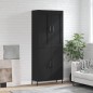 Highboard Schwarz 69,5x34x180 cm Holzwerkstoff Highboard Schwarz 69,5x34x180 cm Holzwerkstoff
