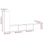 vidaXL 3-tlg. TV-Schrank-Set Räuchereiche Holzwerkstoff vidaXL 3-tlg. TV-Schrank-Set Räuchereiche Holzwerkstoff