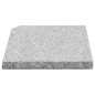 vidaXL Schirm-Gewichtsplatten 4 Stk. Quadratisch Grau Granit 100 kg vidaXL Schirm-Gewichtsplatten 4 Stk. Quadratisch Grau Granit 100 kg