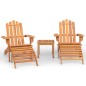 vidaXL 3-tlg. Garten-Lounge-Set Adirondack Massivholz Akazie vidaXL 3-tlg. Garten-Lounge-Set Adirondack Massivholz Akazie