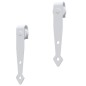 vidaXL Mini Schiebetürbeschlag Set für Schranktüren Carbonstahl 152 cm vidaXL Mini Schiebetürbeschlag Set für Schranktüren Carbonstahl 152 cm