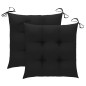 vidaXL Klappbare Gartenstühle 2 Stk. mit Kissen Bambus vidaXL Klappbare Gartenstühle 2 Stk. mit Kissen Bambus