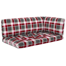 vidaXL 4-tlg. Paletten-Lounge-Set Grau Imprägniertes Kiefernholz