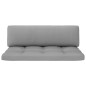 Outdoor-Mittelsofa Paletten Imprägniertes Kiefernholz Grau Outdoor-Mittelsofa Paletten Imprägniertes Kiefernholz Grau