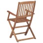 vidaXL Klappbare Gartenstühle 8 Stk. mit Kissen Massivholz Akazie vidaXL Klappbare Gartenstühle 8 Stk. mit Kissen Massivholz Akazie