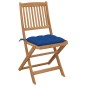 vidaXL Klappbare Gartenstühle 8 Stk. mit Kissen Massivholz Akazie vidaXL Klappbare Gartenstühle 8 Stk. mit Kissen Massivholz Akazie