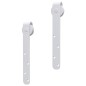 vidaXL Mini Schiebetürbeschlag Set für Schranktüren Carbonstahl 122 cm vidaXL Mini Schiebetürbeschlag Set für Schranktüren Carbonstahl 122 cm
