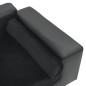 vidaXL Hundesofa Dunkelgrau 81x43x31 cm Plüsch und Kunstleder vidaXL Hundesofa Dunkelgrau 81x43x31 cm Plüsch und Kunstleder
