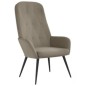 vidaXL Relaxsessel mit Hocker Hellgrau Samt vidaXL Relaxsessel mit Hocker Hellgrau Samt
