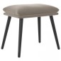 vidaXL Relaxsessel mit Hocker Hellgrau Samt vidaXL Relaxsessel mit Hocker Hellgrau Samt