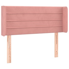 vidaXL Kopfteil mit Ohren Rosa 83x16x78/88 cm Samt