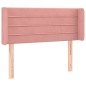 vidaXL Kopfteil mit Ohren Rosa 83x16x78/88 cm Samt vidaXL Kopfteil mit Ohren Rosa 83x16x78/88 cm Samt