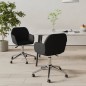 vidaXL Esszimmerstühle 2 Stk. Drehbar Schwarz Stoff vidaXL Esszimmerstühle 2 Stk. Drehbar Schwarz Stoff