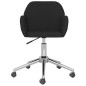 vidaXL Esszimmerstühle 2 Stk. Drehbar Schwarz Stoff vidaXL Esszimmerstühle 2 Stk. Drehbar Schwarz Stoff
