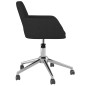 vidaXL Esszimmerstühle 2 Stk. Drehbar Schwarz Stoff vidaXL Esszimmerstühle 2 Stk. Drehbar Schwarz Stoff