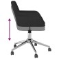 vidaXL Esszimmerstühle 2 Stk. Drehbar Schwarz Stoff vidaXL Esszimmerstühle 2 Stk. Drehbar Schwarz Stoff