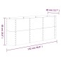 vidaXL Hochbeet Pulverbeschichteter Stahl 152x40x68 cm Anthrazit vidaXL Hochbeet Pulverbeschichteter Stahl 152x40x68 cm Anthrazit
