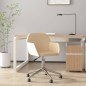 vidaXL Bürostuhl Drehbar Creme Stoff vidaXL Bürostuhl Drehbar Creme Stoff