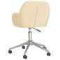 vidaXL Bürostuhl Drehbar Creme Stoff vidaXL Bürostuhl Drehbar Creme Stoff