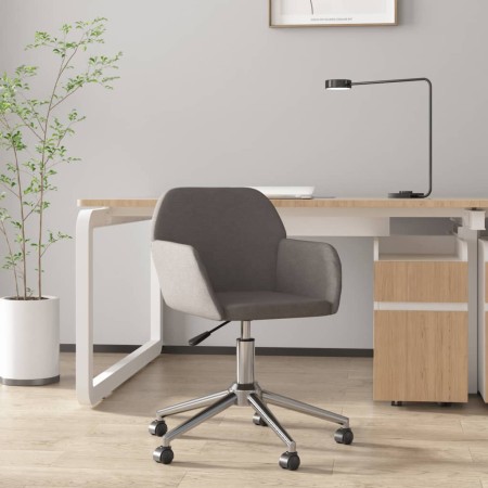 vidaXL Bürostuhl Drehbar Dunkelgrau Stoff