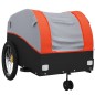 vidaXL Fahrradanhänger Schwarz und Orange 45 kg Eisen vidaXL Fahrradanhänger Schwarz und Orange 45 kg Eisen