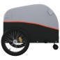 vidaXL Fahrradanhänger Schwarz und Orange 45 kg Eisen vidaXL Fahrradanhänger Schwarz und Orange 45 kg Eisen