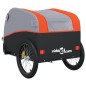 vidaXL Fahrradanhänger Schwarz und Orange 45 kg Eisen vidaXL Fahrradanhänger Schwarz und Orange 45 kg Eisen