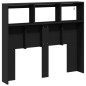 vidaXL LED-Kopfteil mit Ablagen Schwarz 120x17x102 cm vidaXL LED-Kopfteil mit Ablagen Schwarz 120x17x102 cm
