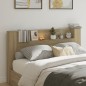 vidaXL LED-Kopfteil mit Ablagen Sonoma-Eiche 180x16,5x103,5 cm vidaXL LED-Kopfteil mit Ablagen Sonoma-Eiche 180x16,5x103,5 cm
