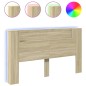 vidaXL LED-Kopfteil mit Ablagen Sonoma-Eiche 180x16,5x103,5 cm vidaXL LED-Kopfteil mit Ablagen Sonoma-Eiche 180x16,5x103,5 cm