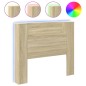 vidaXL LED-Kopfteil mit Ablagen Sonoma-Eiche 120x16,5x103,5 cm vidaXL LED-Kopfteil mit Ablagen Sonoma-Eiche 120x16,5x103,5 cm