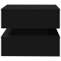 vidaXL Couchtisch mit LED-Leuchten Schwarz 50x50x40 cm vidaXL Couchtisch mit LED-Leuchten Schwarz 50x50x40 cm