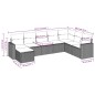 vidaXL 8-tlg. Garten-Sofagarnitur mit Kissen Braun Poly Rattan vidaXL 8-tlg. Garten-Sofagarnitur mit Kissen Braun Poly Rattan