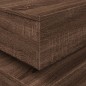 vidaXL Couchtisch mit LED-Leuchten Braun Eichen-Optik 50x50x40 cm vidaXL Couchtisch mit LED-Leuchten Braun Eichen-Optik 50x50x40 cm