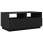 vidaXL Couchtisch mit LED-Leuchten Schwarz 90x49x40 cm vidaXL Couchtisch mit LED-Leuchten Schwarz 90x49x40 cm