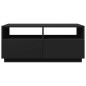 vidaXL Couchtisch mit LED-Leuchten Schwarz 90x49x40 cm vidaXL Couchtisch mit LED-Leuchten Schwarz 90x49x40 cm